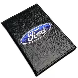 Обложка для автодокументов «Ford» кожаная Минск +375447651009