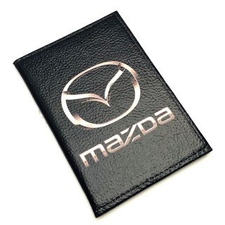 Обложка для автодокументов «MAZDA» из натуральной кожи Минск +375447651009