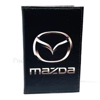 Обложка для автодокументов «MAZDA» из натуральной кожи Минск +375447651009