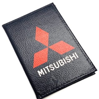 Обложка для автодокументов «Mitsubishi» из натуральной кожи Минск +375447651009