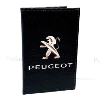 Обложка для автодокументов «PEUGEOT» кожаная Минск +375447651009