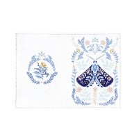 Обложка для паспорта «Голубой мотылек» натуральная кожа Минск +375447651009