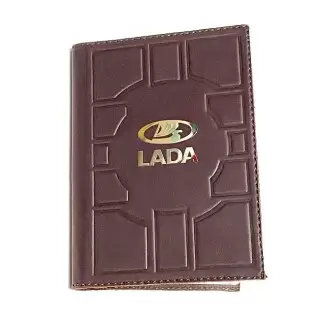 Обложка на автодокументы «LADA» кожаная Минск +375447651009