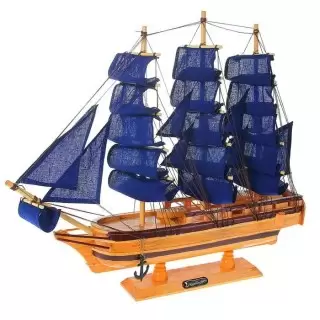 Парусник декоративный «Корабль удачи» синие паруса купить в Минске +375447651009