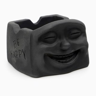 Пепельница полистоун «Dont worry - be happy» для сигарет и стиков фото