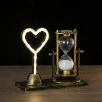 Песочные часы с подсветкой «Сердечко» цвет: микс купить в Минске +375447651009