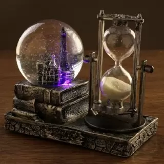 Песочные часы со светильником «Башня Парижа» купить в Минске +375447651009