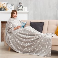 Светящийся плед с рукавами «Snowflake» 150х200 см  купить в Минске