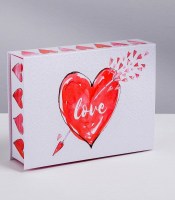 Подарочная коробка-шкатулка «Love» 20 х 12,5 х 5 см купить в Минске +375447651009