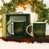 Подарочный чайный набор «Новогодний экспресс»: кружка и ложка  купить в Минске +375447651009