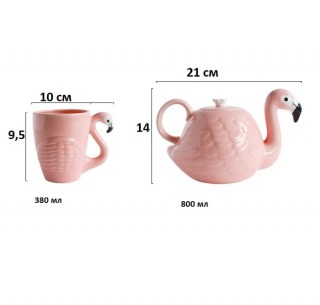 Подарочный чайный набор «Розовый Фламинго» 3 предмета купить в Минске +375447651009