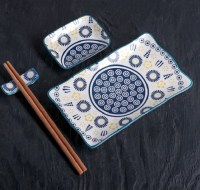 Подарочный набор для суши «Синий узор» 5 предметов купить Минск +375447651009