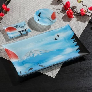 Подарочный набор для суши «Журавли» 3 предмета купить в Минске +375447651009
