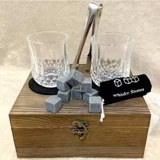 Подарочный набор для виски на 2 персоны в деревянной коробке Минск +375447651009