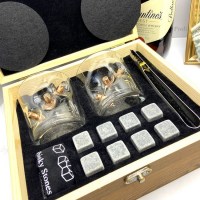 Подарочный набор для виски «Непробиваемый» в деревянной коробке (стаканы с пулями) Минск +375447651009