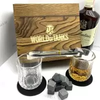 Подарочный набор для виски в деревянной коробке «World of Tanks» Минск +375447651009