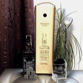 Подарочный набор для виски «Жена №1» со стаканом и камнями Минск +375447651009