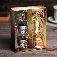 Подарочный набор «Лучший из лучших» Оскар и стопки купить в Минске