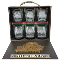 Подарочный набор мини-бар Whiskey «БЕЛАРУСЬ» 6 предметов, вид 3 Минск +375447651009