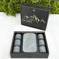 Подарочный набор рюмки из камня стеатита «ICE SHOT» 6 штук+ подставка Минск +375447651009