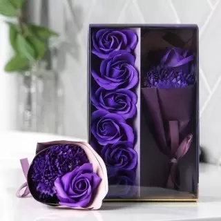 Подарочный набор «Ты совершенна» мыльные цветы Минск
