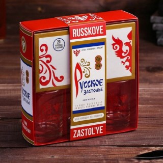 Подарочный набор «Застолье»: 2 рюмки, тосты купить в Минске +375447651009