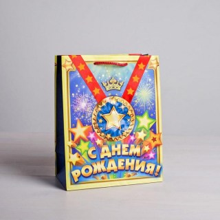 Подарочный пакет «День рождения» 23 × 18 × 10 см купить в Минске +375447651009
