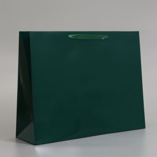 Подарочный пакет горизонтальный «Emerald» 40 х 31 х 14см купить