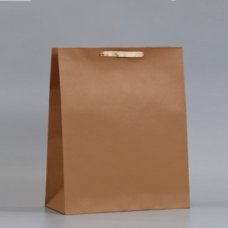 Подарочный пакет крафтовый вертикальный 40×49×19 см купить