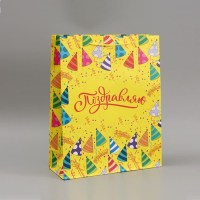 Подарочный пакет «Поздравляю» 40×49×15 см Минск +375447651009