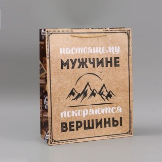 Подарочный пакет «Сильному духом» 40×49×15 см купить