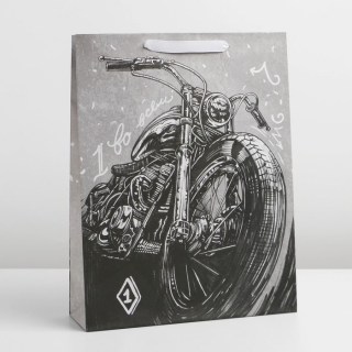 Подарочный пакет вертикальный «Мотоцикл» 40 × 31 × 11,5 см Минск +375447651009