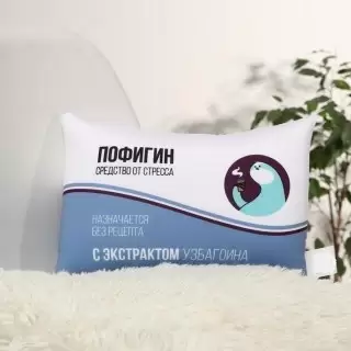 Подушка с эффектом антистресс «Пофигин» в Минске