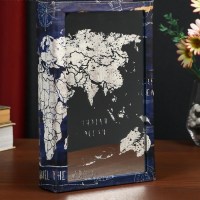 Сейф-книга «Карта мира» с зеркальной поверхностью 26 см. купить в Минске +375447651009