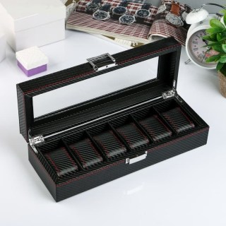 Шкатулка для часов «Carbon» 6 отделений купить