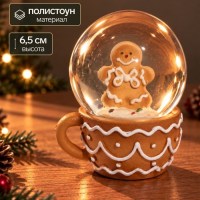Снежный шар «Медвежонок у ёлки» d=6,5 см Минск +375447651009