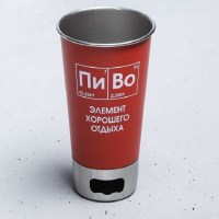 Стакан для пива с открывалкой «ПиВо» 0,5 л купить в Минске +375447651009