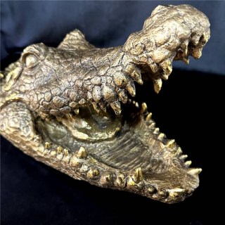 Статуэтка/фигура из полистоуна «Голова крокодила» L-41 см. Минск +375447651009