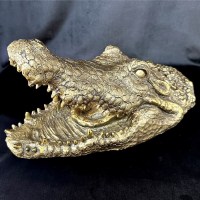 Статуэтка/фигура из полистоуна «Голова крокодила» L-41 см. Минск +375447651009