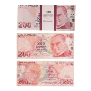Сувенирные деньги пачка купюр 200 турецких лир (бутафорские деньги) Минск +375447651009