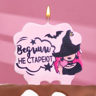 Свеча для торта «Хорошие девочки не стареют» 8 см, лавандовая Минск +375447651009
