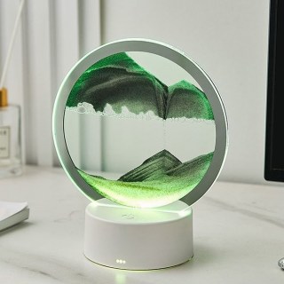 3D картина антистресс из песка с подсветкой, зеленый песок 15,8 см Минск