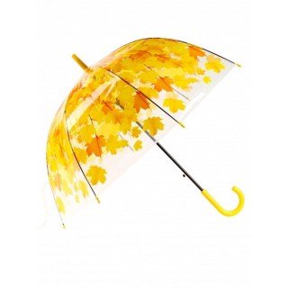 Зонт-трость полуавтомат «Листопад»  желтый  купить в Минске +375447651009
